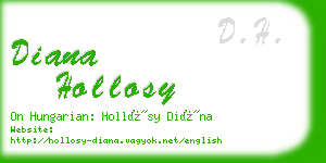 diana hollosy business card